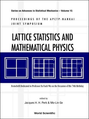 cover image of Lattice Statistics and Mathematical Physics